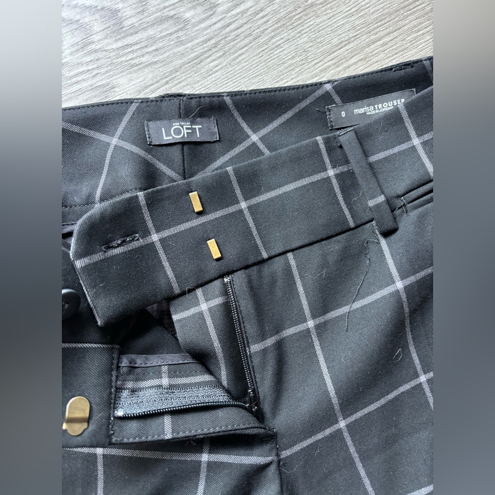 LOFT Marrisa Window Pane dress pants